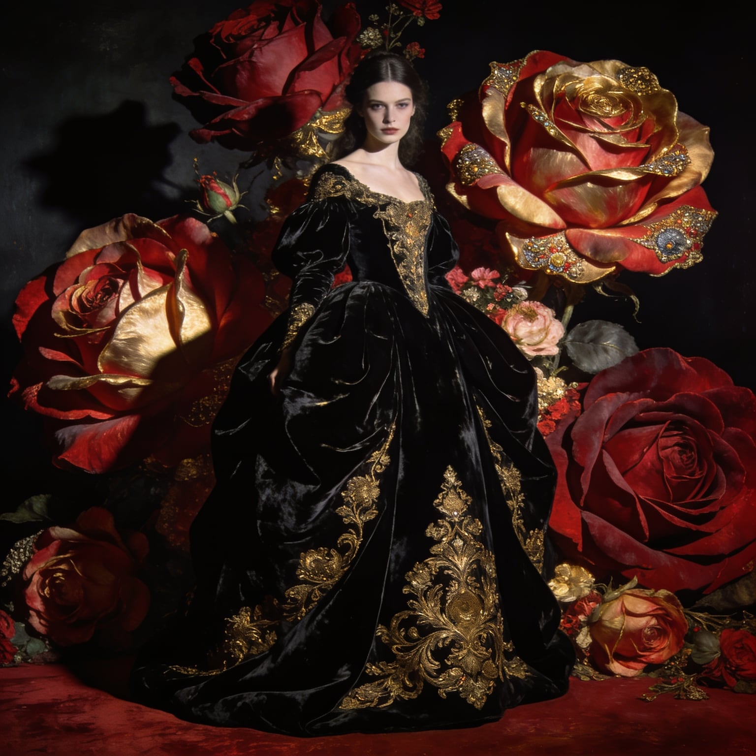 Baroque velvet style example